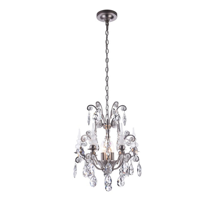 Crystal Chandelier (BET72) in Pewter by Bethel