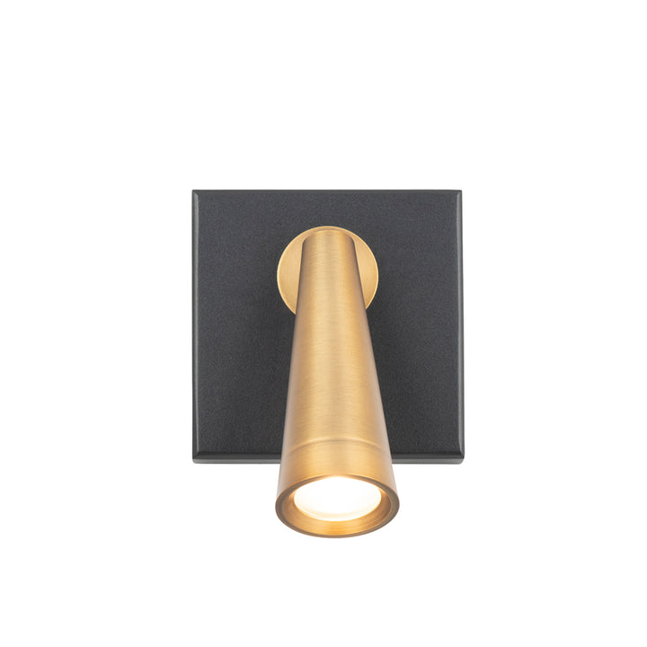 Arne Swing Arm 3000K in Black/Aged Brass by WAC Lighting