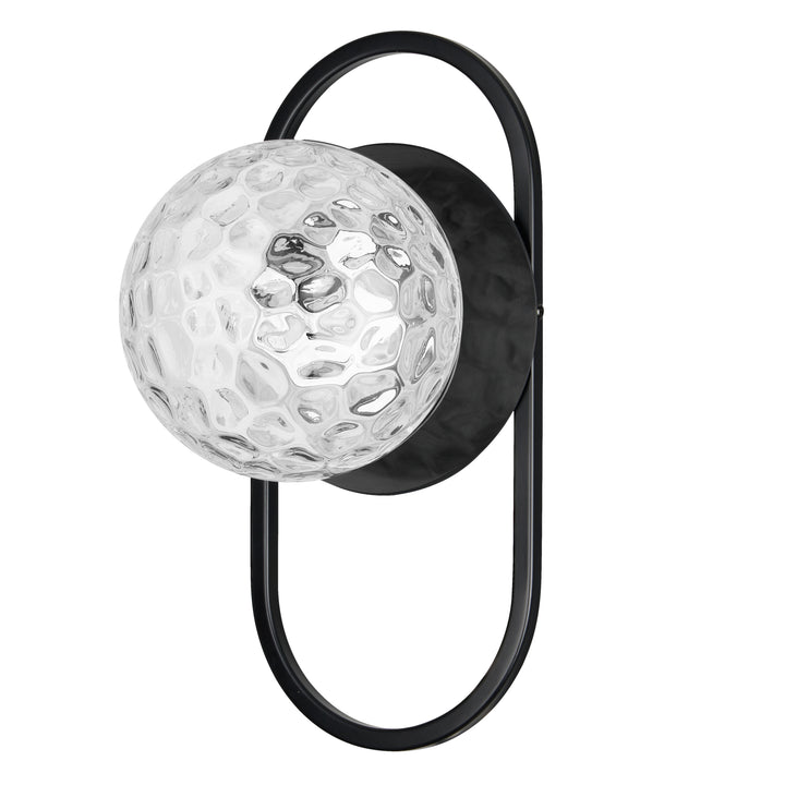 Burlat 1 Light Wall Sconce in Matte Black by Dainolite