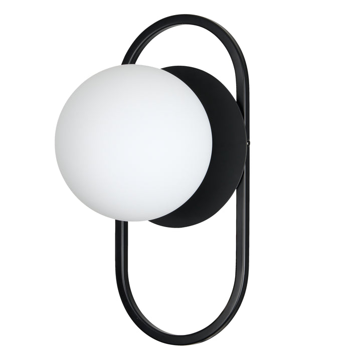 Burlat 1 Light Wall Sconce in Matte Black by Dainolite