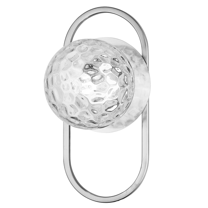 Burlat 1 Light Wall Sconce in Polished Chrome by Dainolite