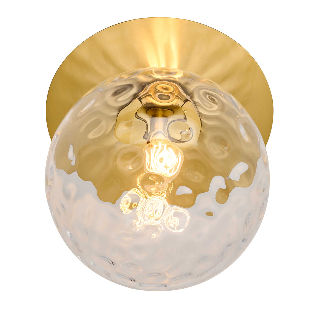 Burlat 1 Light Wall Sconce (BUR-131W) in Aged Brass by Dainolite