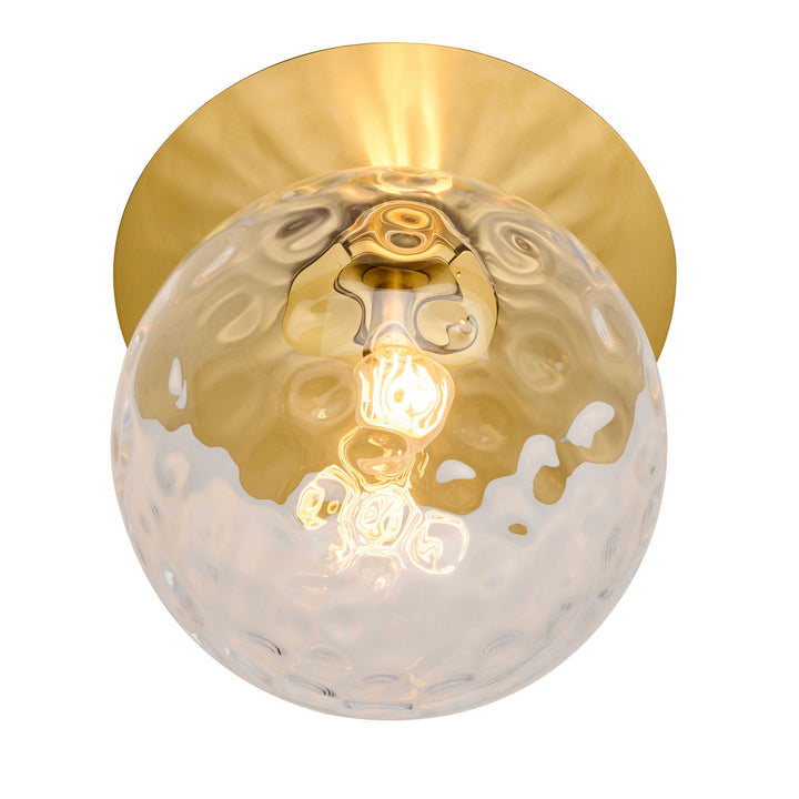 Burlat 1 Light Wall Sconce (BUR-131W) in Aged Brass by Dainolite