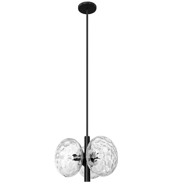 Burlat 3 Light Pendant in Matte Black by Dainolite