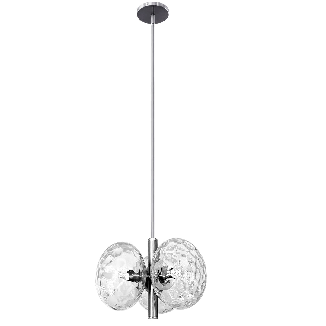 Burlat 3 Light Pendant in Polished Chrome by Dainolite