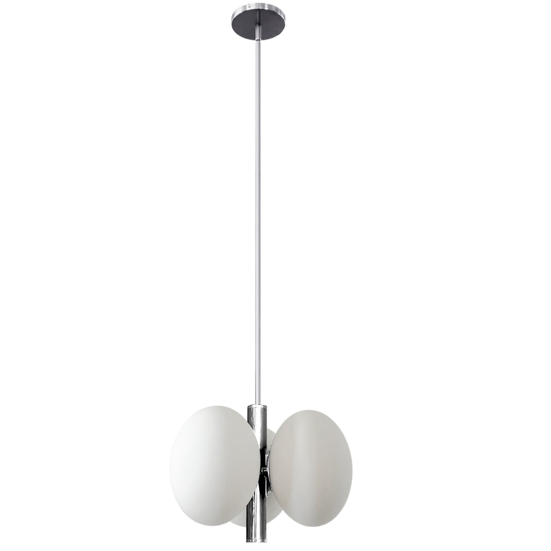Burlat 3 Light Pendant in Polished Chrome by Dainolite