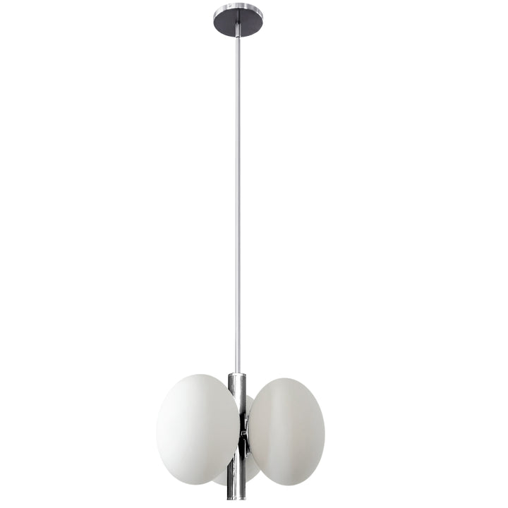 Burlat 3 Light Pendant in Polished Chrome by Dainolite