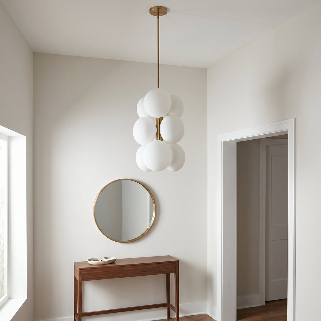 Burlat 9 Light Pendant by Dainolite - view 4