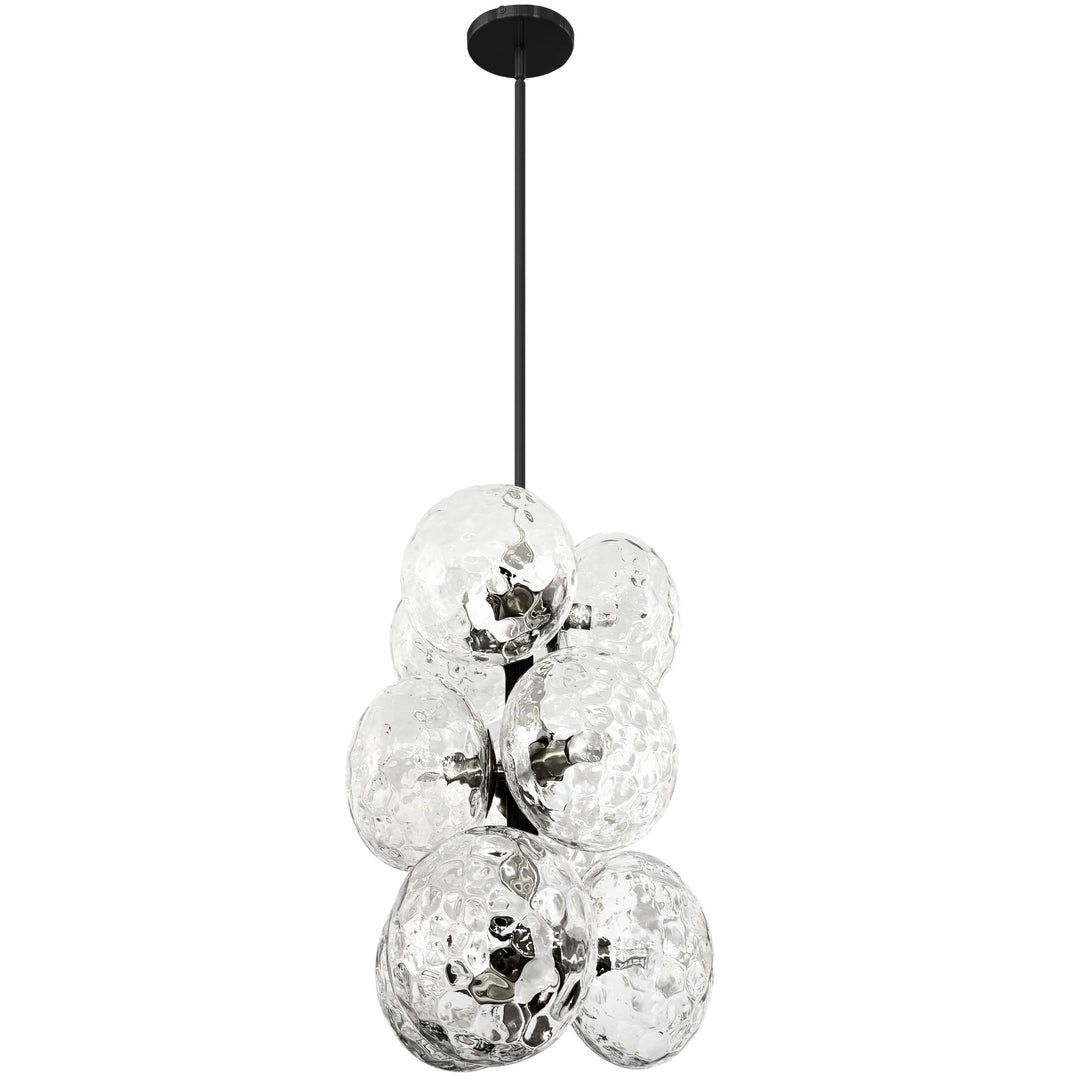 Burlat 9 Light Pendant in Matte Black by Dainolite