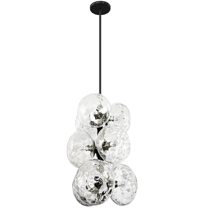 Burlat 9 Light Pendant in Matte Black by Dainolite