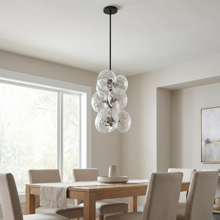 Burlat 9 Light Pendant by Dainolite - view 6