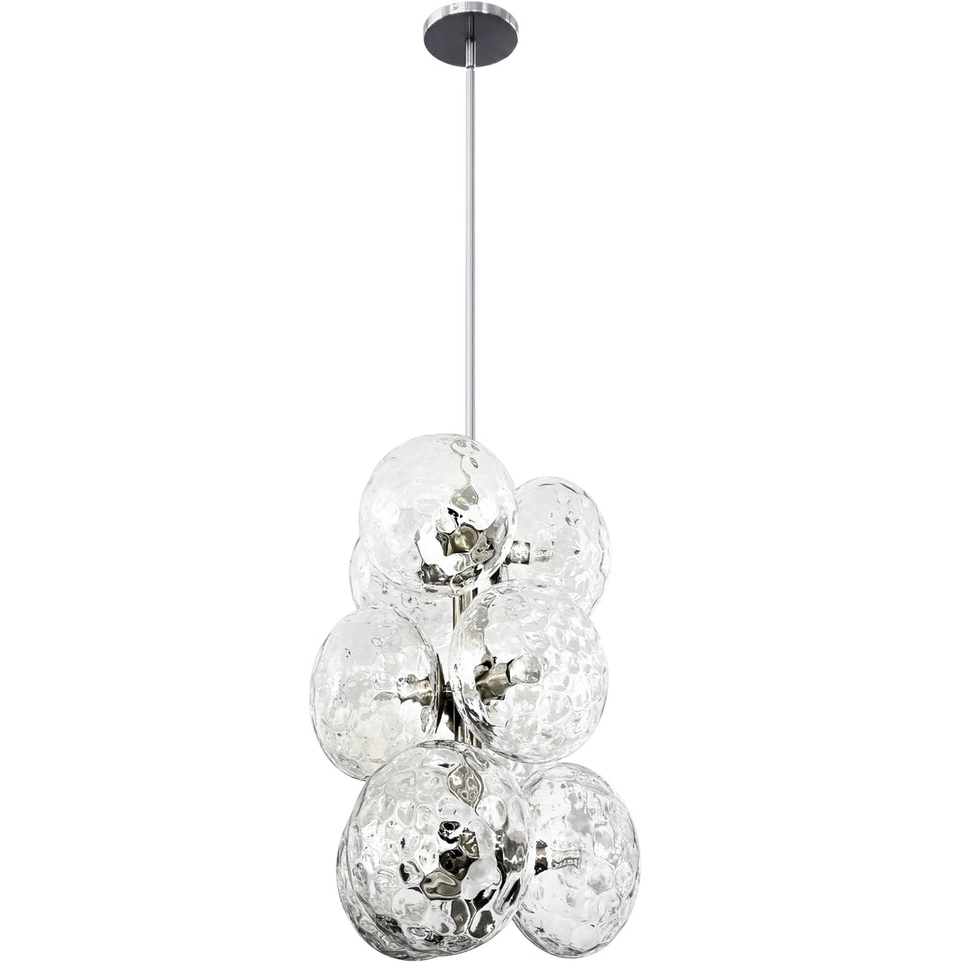 Burlat 9 Light Pendant in Polished Chrome by Dainolite