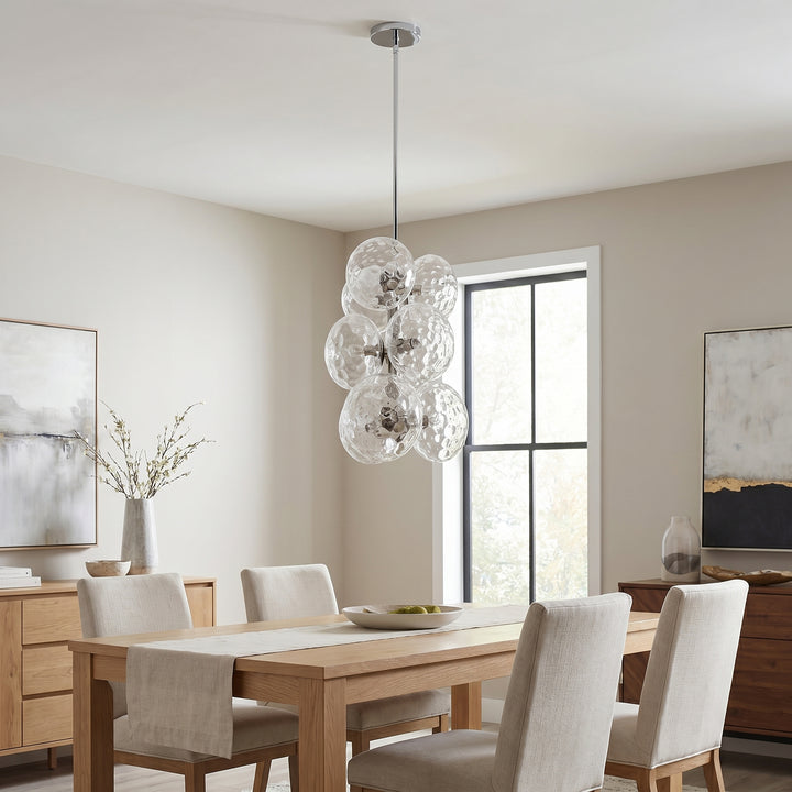 Burlat 9 Light Pendant by Dainolite - view 10
