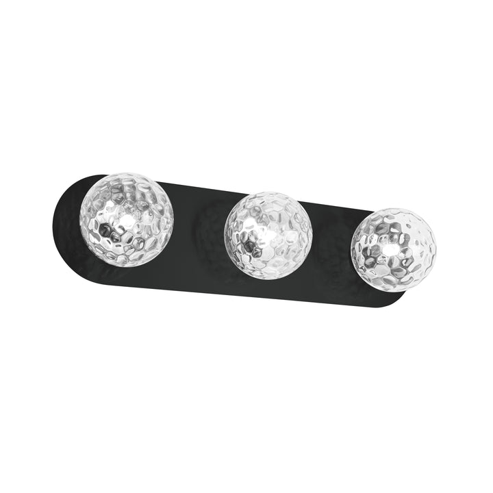 Burlat 3 Light Vanity in Matte Black by Dainolite