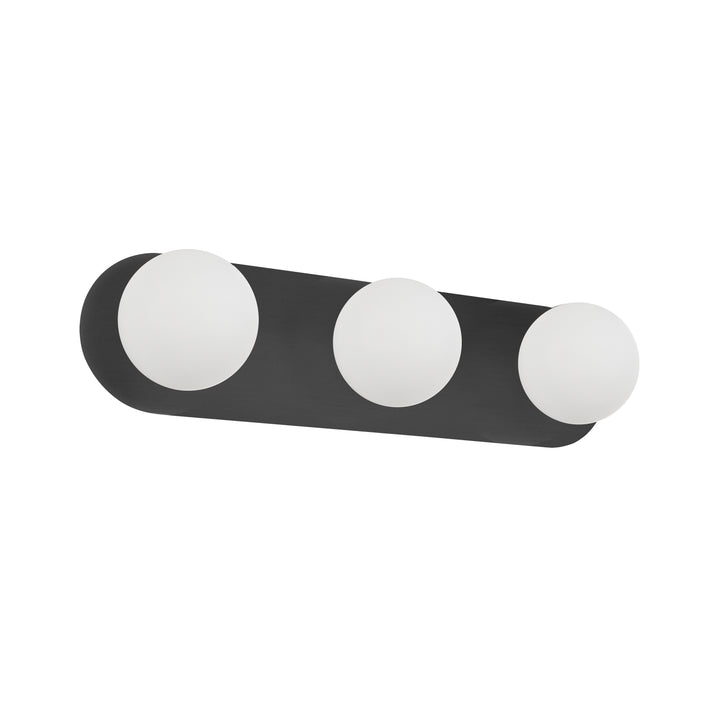 Burlat 3 Light Vanity in Matte Black by Dainolite