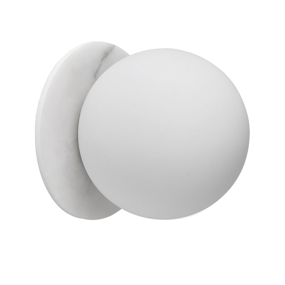 Burlat 1 Light Halogen Wall Sconce in White by Dainolite