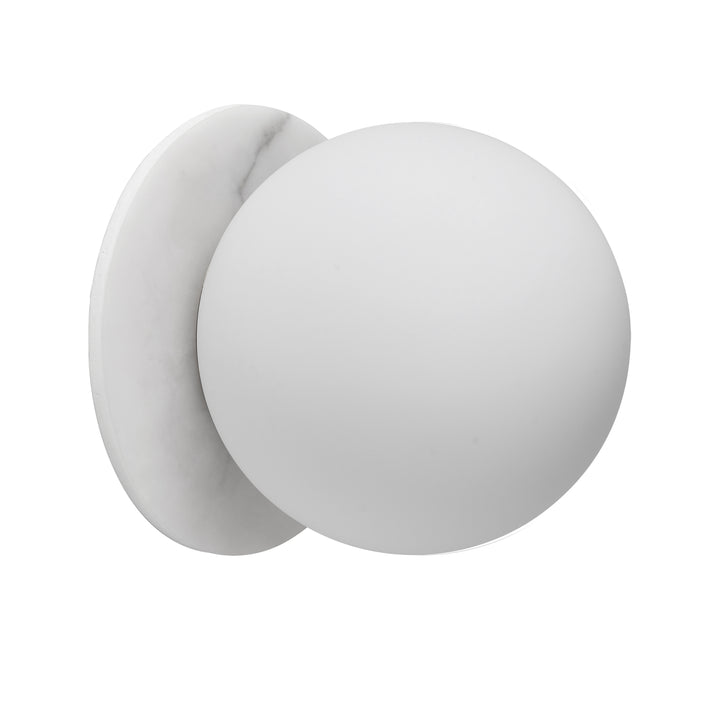 Burlat 1 Light Halogen Wall Sconce in White by Dainolite