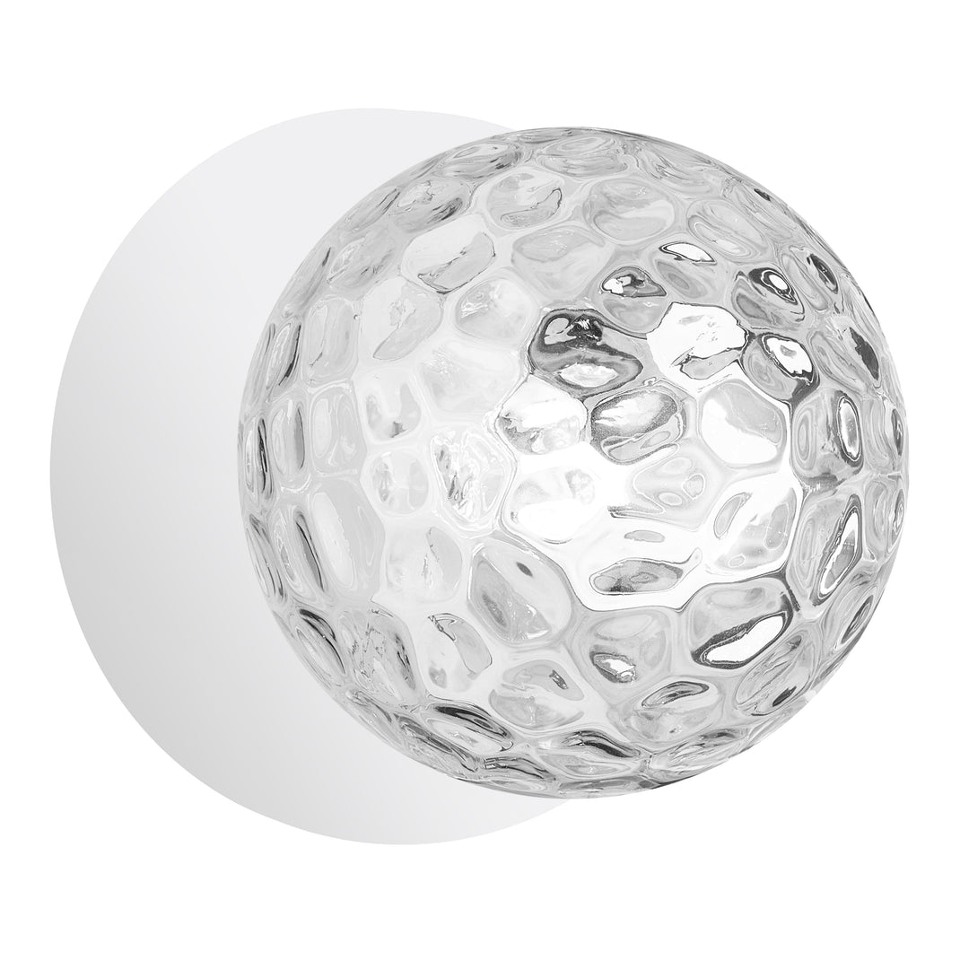 Burlat 1 Light Halogen Wall Sconce in Matte White by Dainolite