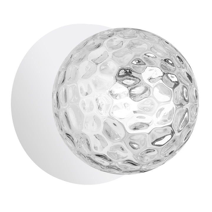 Burlat 1 Light Halogen Wall Sconce in Matte White by Dainolite