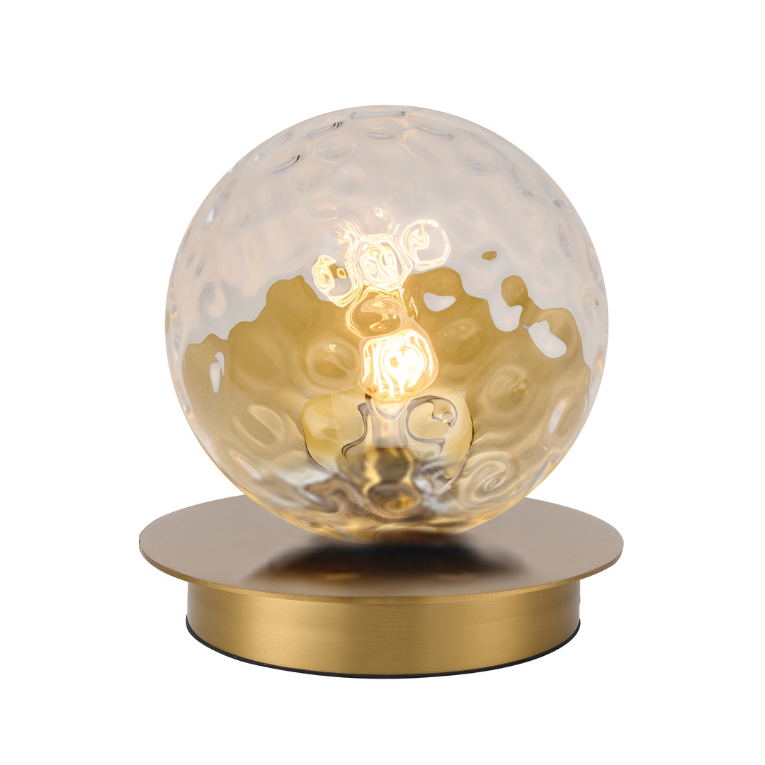 Burlat 1 Light Table Lamp (BUR-61T) in Aged Brass by Dainolite
