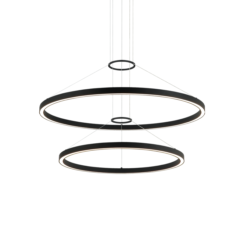 LED Steel Ring Frame Multi Tier Chandelier 3CCT