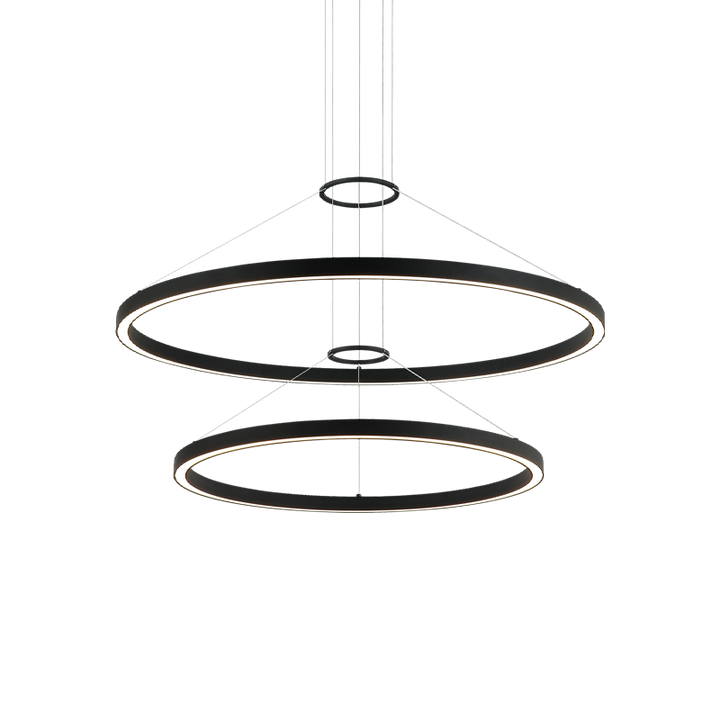 LED Steel Ring Frame Multi Tier Chandelier 3CCT