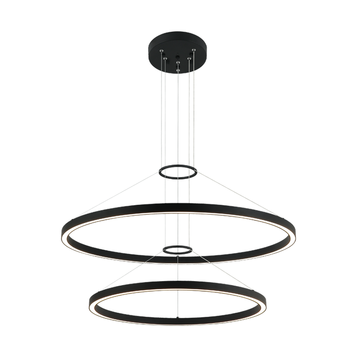 LED Steel Ring Frame Multi Tier Chandelier 3CCT