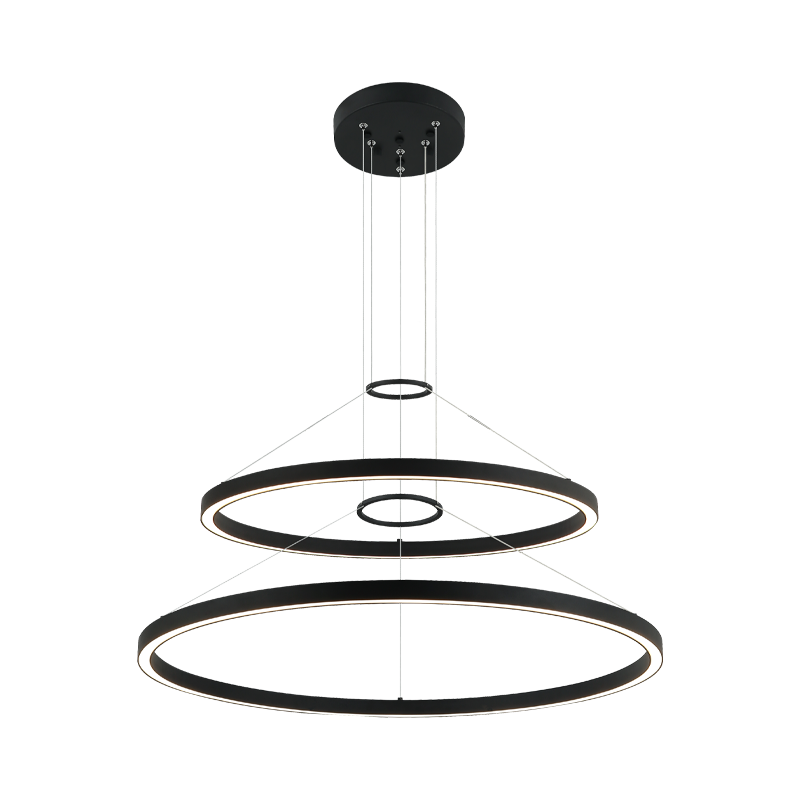 LED Steel Ring Frame Multi Tier Chandelier 3CCT