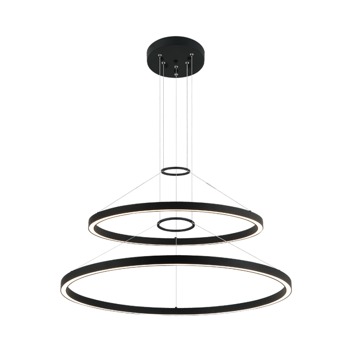 LED Steel Ring Frame Multi Tier Chandelier 3CCT