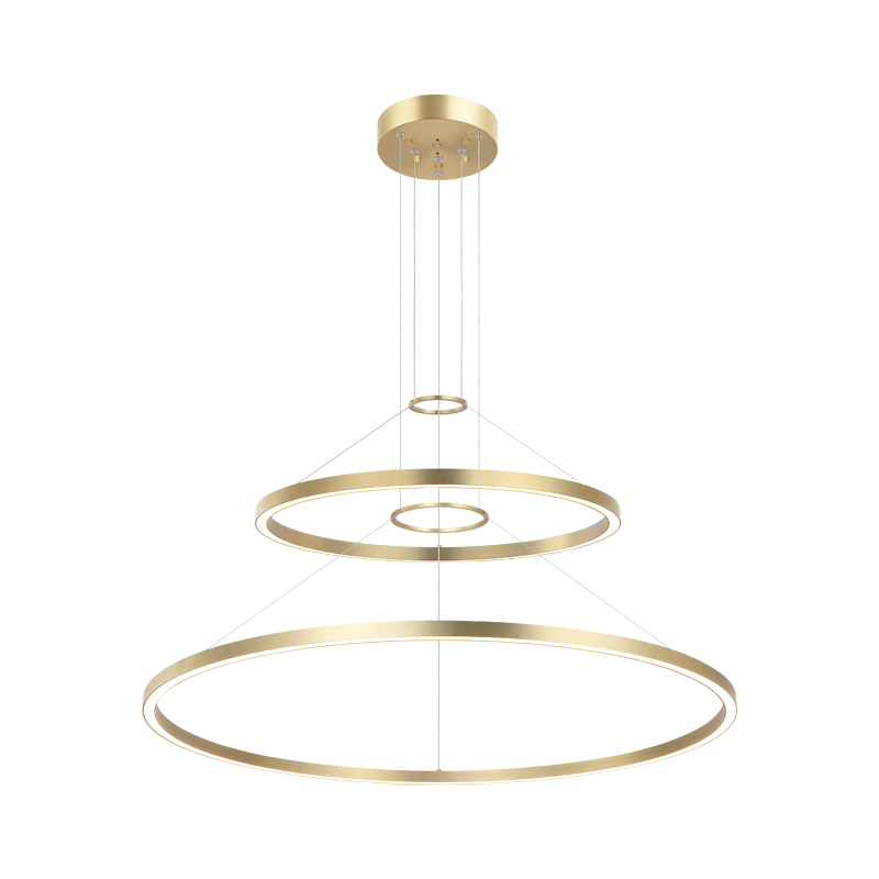 LED Steel Ring Frame Multi Tier Chandelier 3CCT