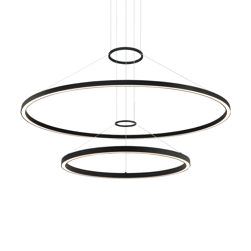 LED Steel Ring Frame Multi Tier Chandelier 3CCT