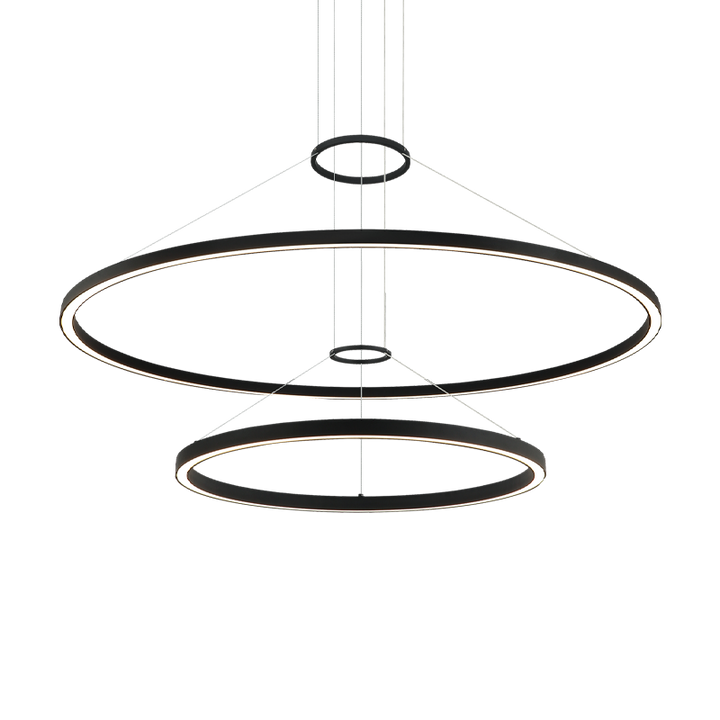LED Steel Ring Frame Multi Tier Chandelier 3CCT