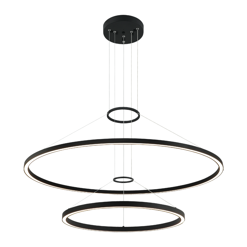 LED Steel Ring Frame Multi Tier Chandelier 3CCT