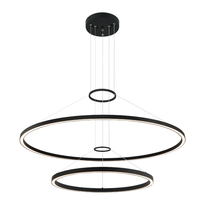 LED Steel Ring Frame Multi Tier Chandelier 3CCT