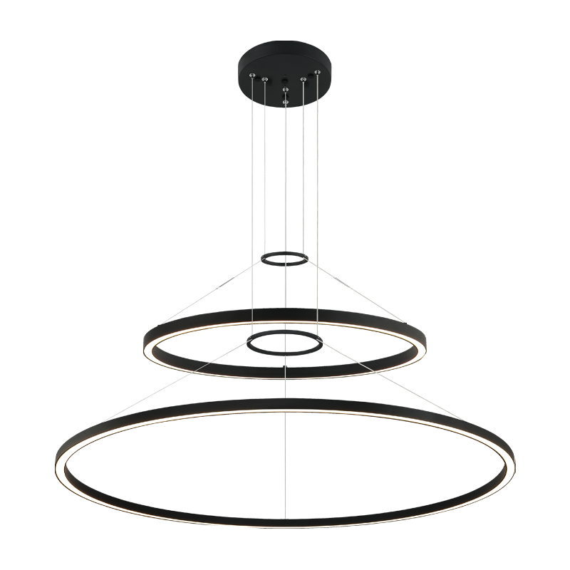LED Steel Ring Frame Multi Tier Chandelier 3CCT