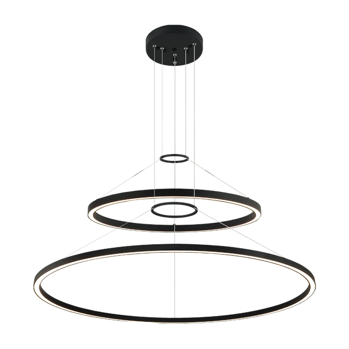 LED Steel Ring Frame Multi Tier Chandelier 3CCT