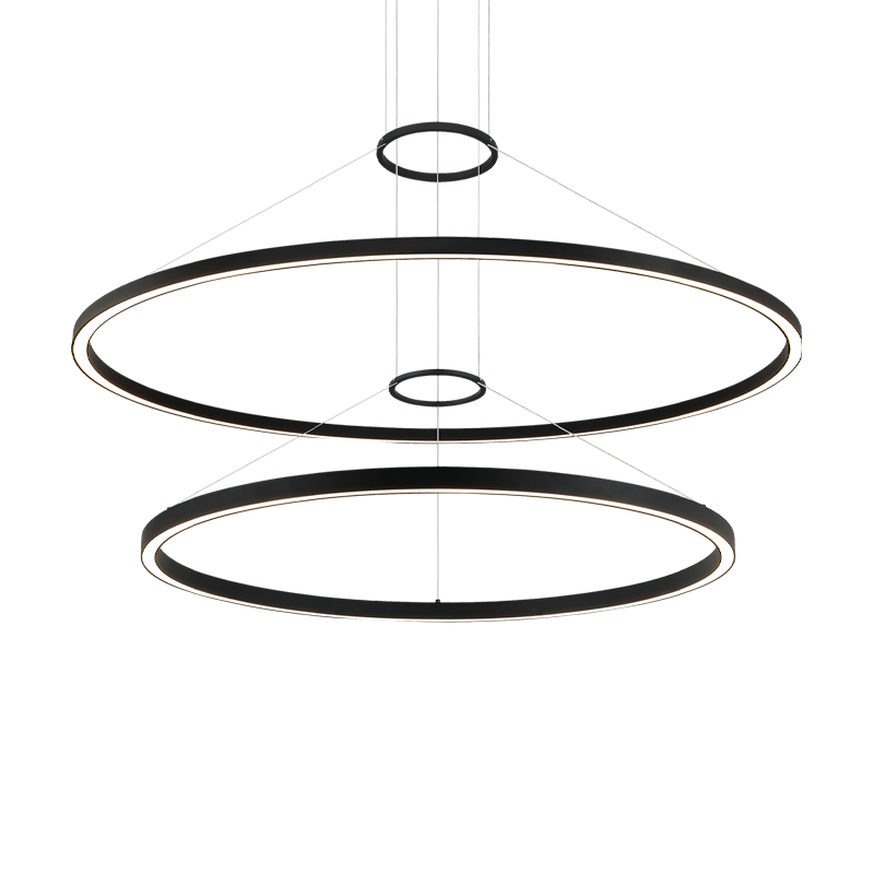 LED Steel Ring Frame Multi Tier Chandelier 3CCT