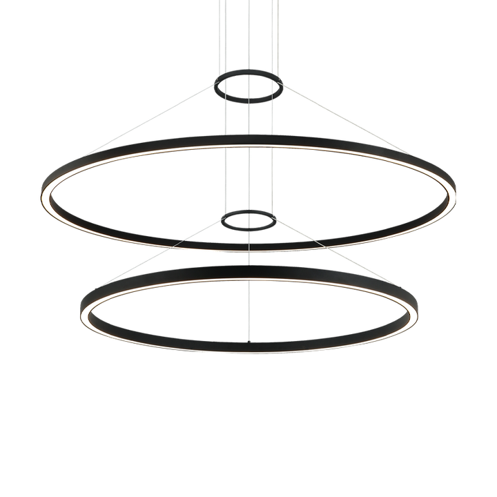 LED Steel Ring Frame Multi Tier Chandelier 3CCT