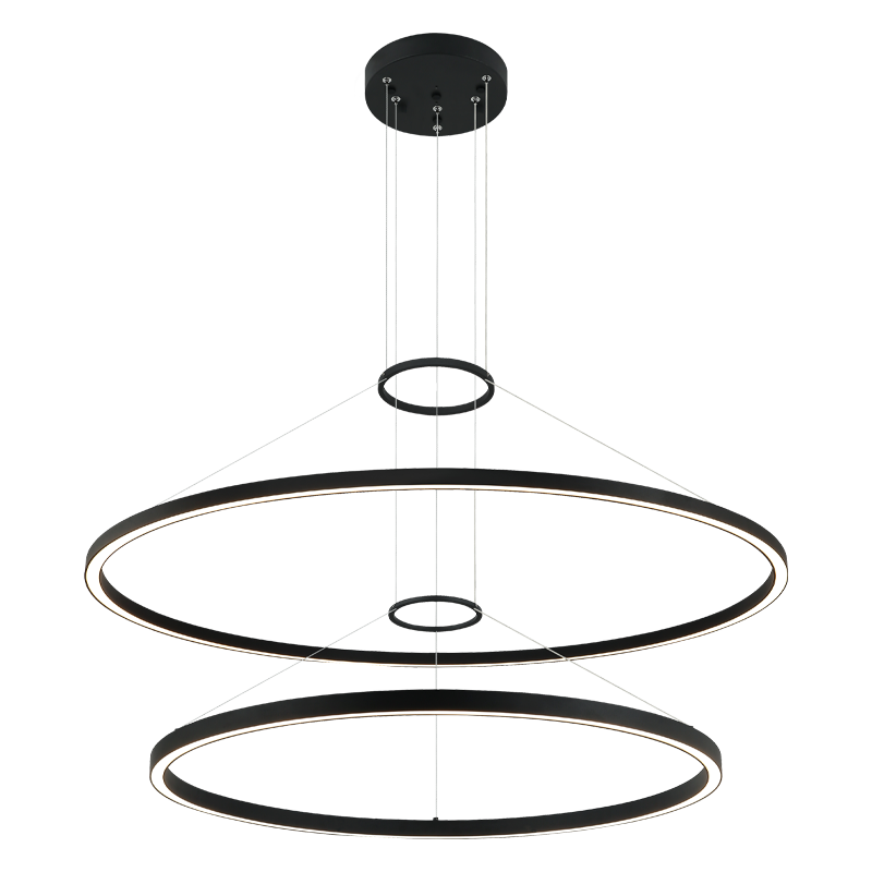 LED Steel Ring Frame Multi Tier Chandelier 3CCT