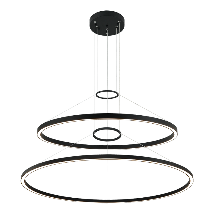 LED Steel Ring Frame Multi Tier Chandelier 3CCT