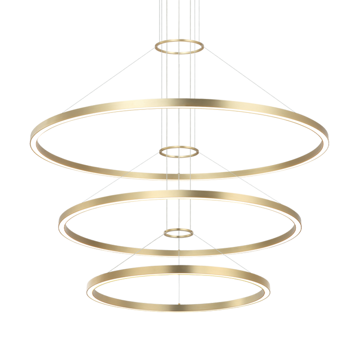 LED Steel Ring Frame Multi Tier Chandelier 3CCT