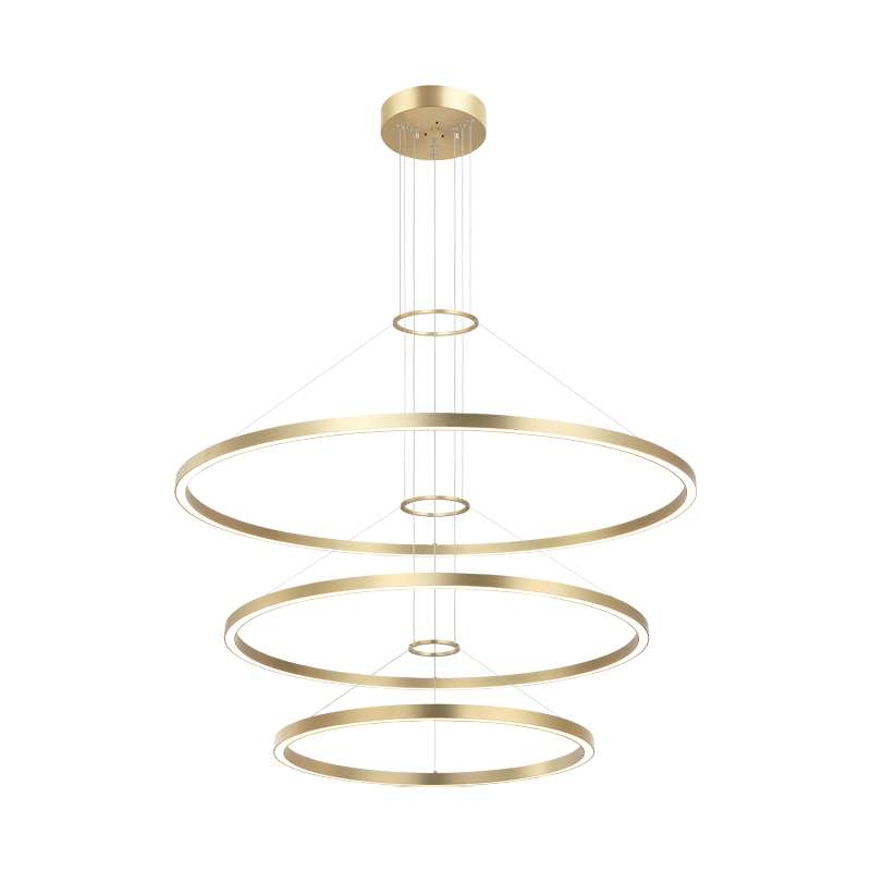 LED Steel Ring Frame Multi Tier Chandelier 3CCT