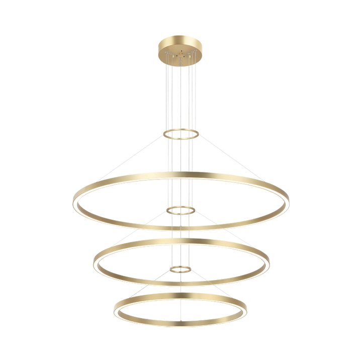 LED Steel Ring Frame Multi Tier Chandelier 3CCT