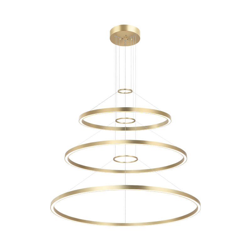 LED Steel Ring Frame Multi Tier Chandelier 3CCT