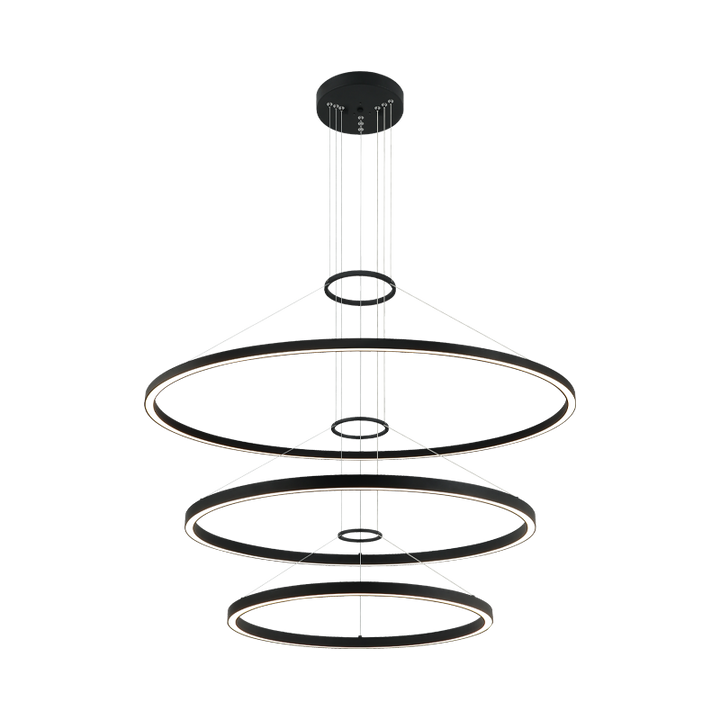 LED Steel Ring Frame Multi Tier Chandelier 3CCT