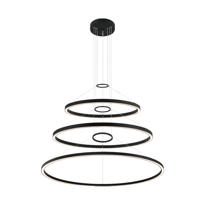 LED Steel Ring Frame Multi Tier Chandelier 3CCT