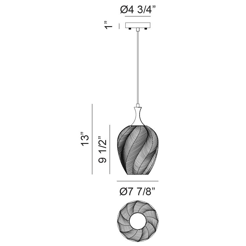 Eesha - 1 Light Pendant