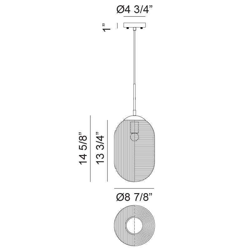 Maruna - 1 Light Pendant