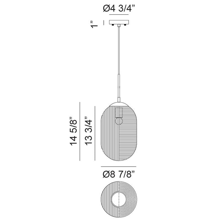 Maruna - 1 Light Pendant