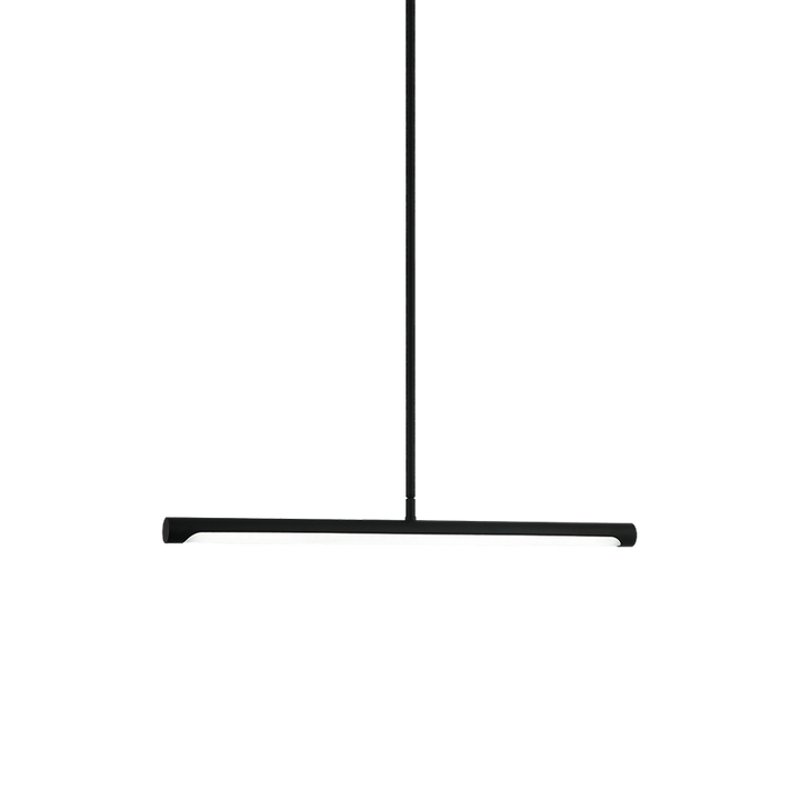 Novelle - LED Steel Frame with Acrylic Diffuser Linear Pendant in Matte Black by Matteo Lighting